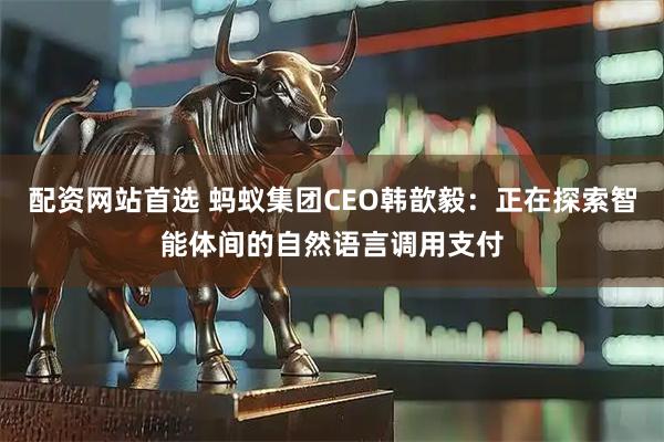 配资网站首选 蚂蚁集团CEO韩歆毅：正在探索智能体间的自然语言调用支付