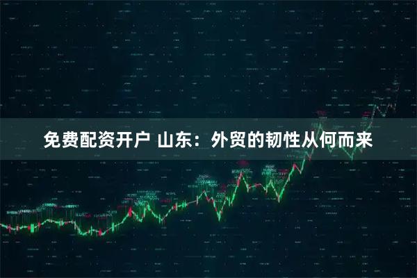 免费配资开户 山东：外贸的韧性从何而来